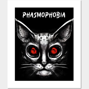 Phasmophobia ghost cat Posters and Art